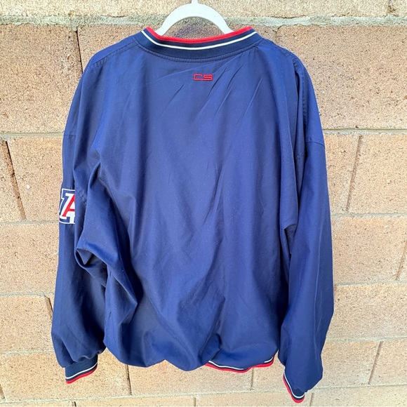 Vtg 90’s University Of Arizona Men XL Pullover Jacket Lined NCAA Sweatshirt Blue - Picture 2 of 4